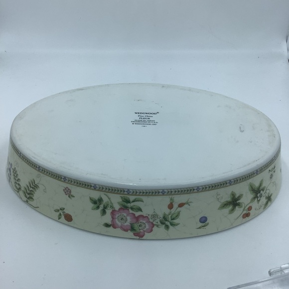 Vintage Wedgwood Fleur Oval Baking Dish - Picture 14 of 15
